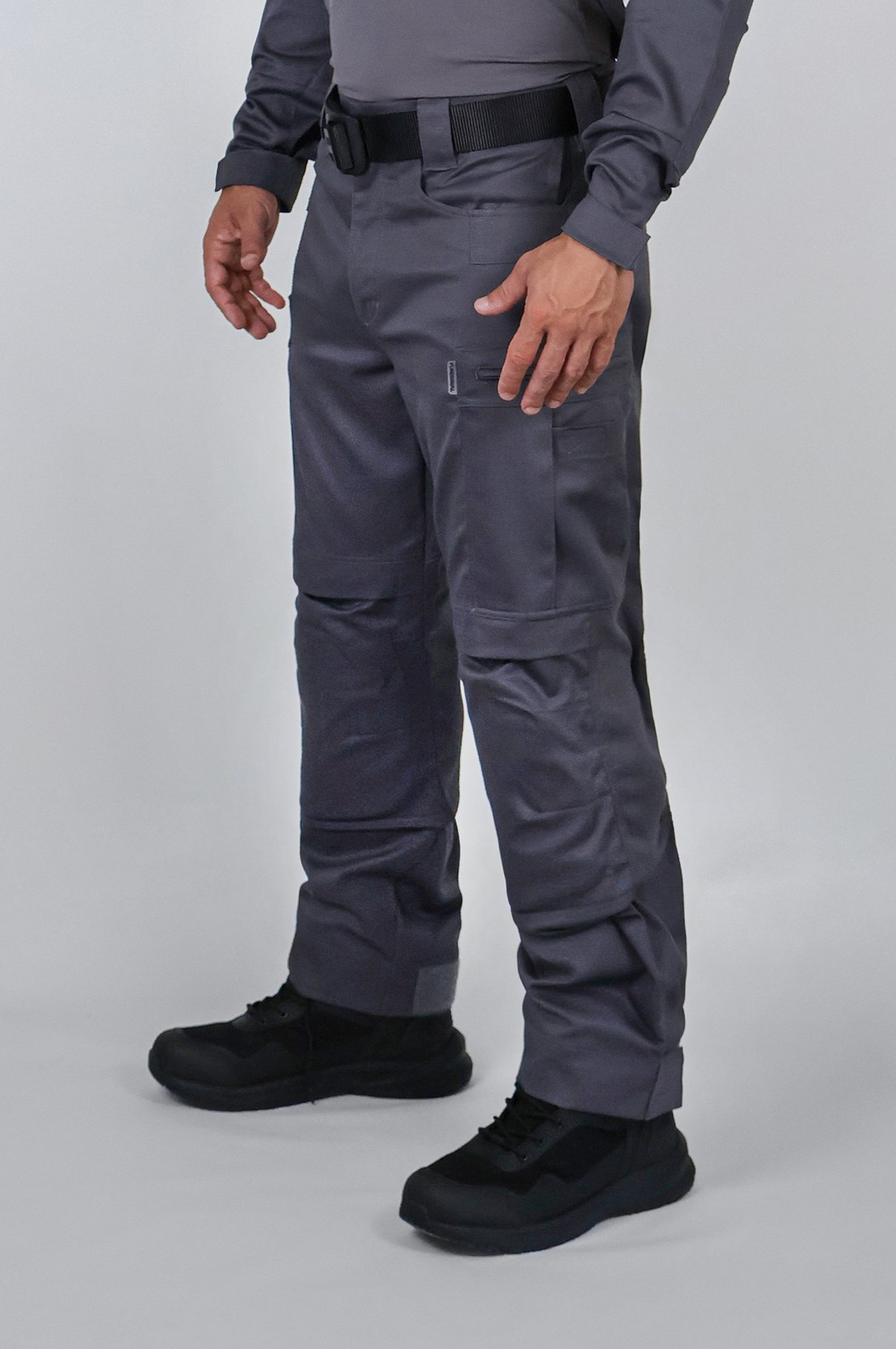 calca policia militar do estado de sao paulo pmesp cinza lateral