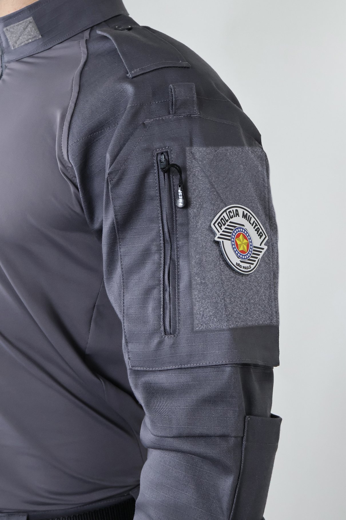 combat policia militar do estado de sao paulo pmesp cinza logo