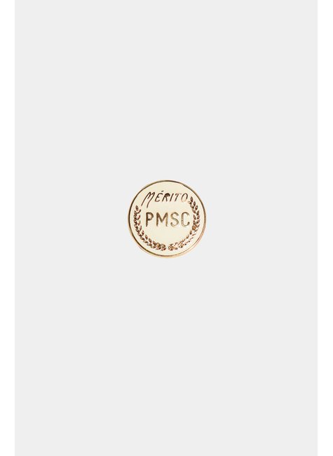 medalha de metal merito branca pmsc unica