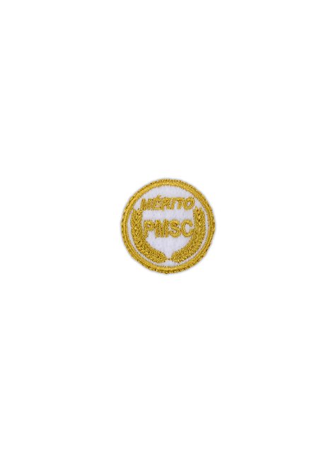 medalha bordada merito branca pmsc unica