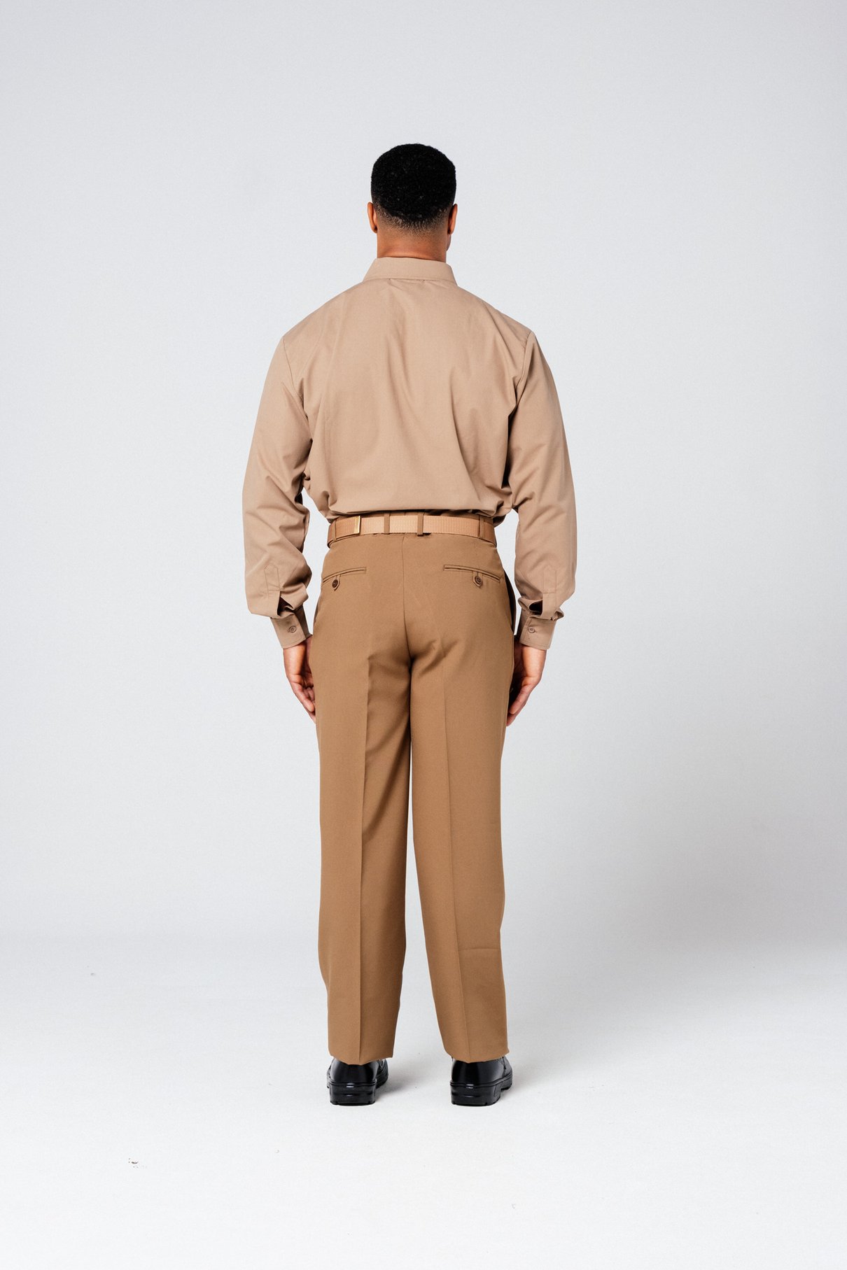 03 calca social masculina caqui pmsc