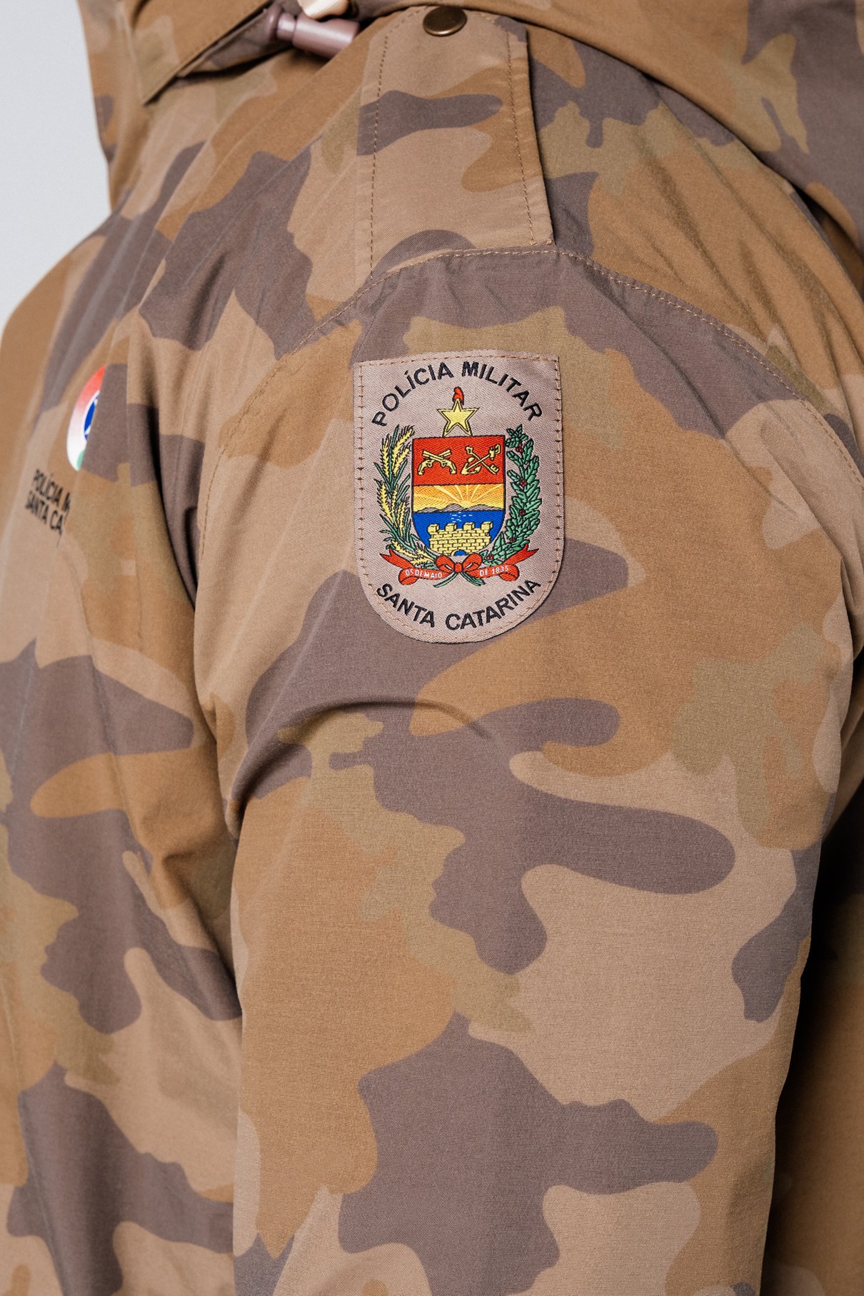05 jaqueta anoraque unissex camuflado caqui pmsc ppt
